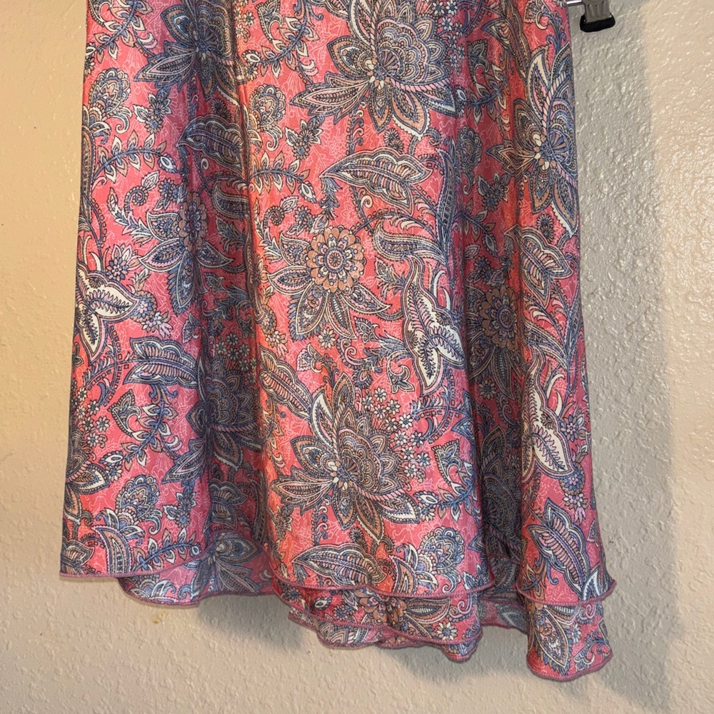 NWOT KARMA HIGHWAY true wrap skirt OSFM. Beautiful slinky material with Paisley’ - Picture 8 of 11